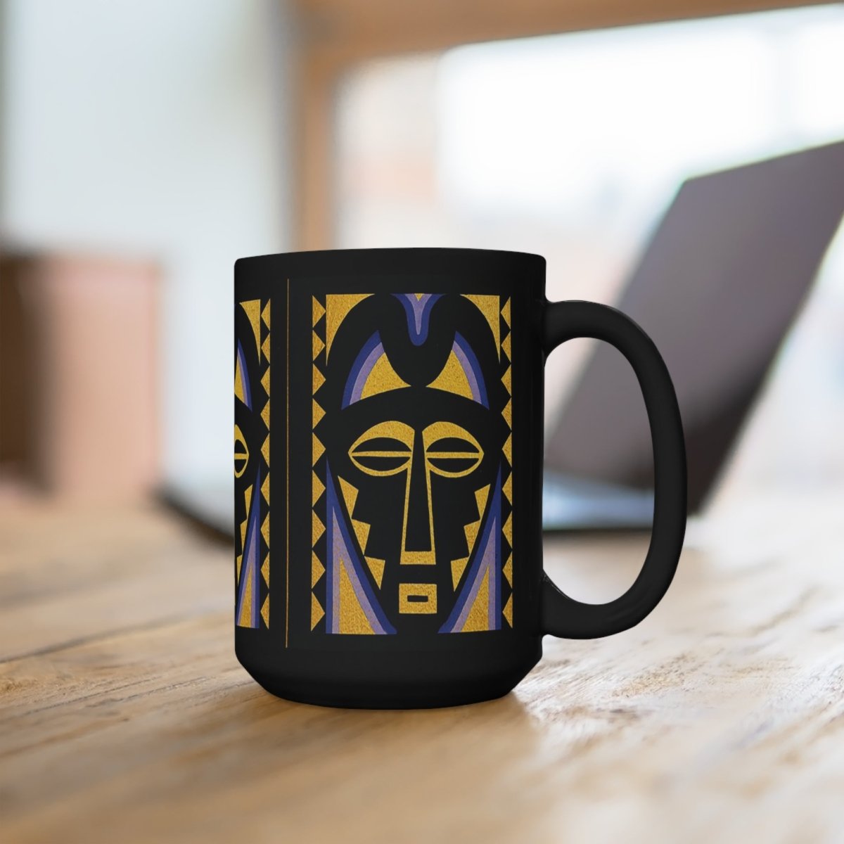 African Mask Mug - The Trini Gee