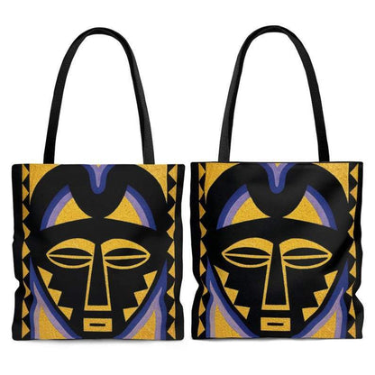 African Mask Tote Bag - The Trini Gee