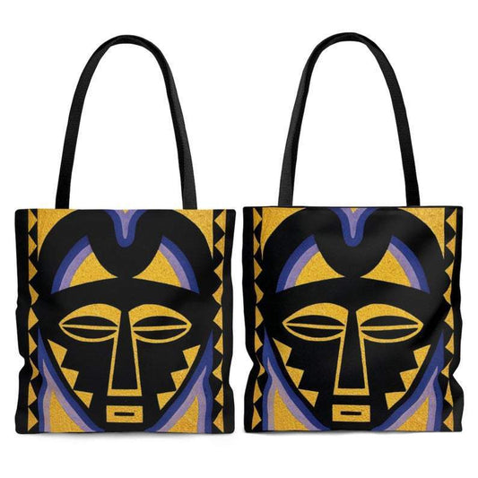 African Mask Tote Bag - The Trini Gee