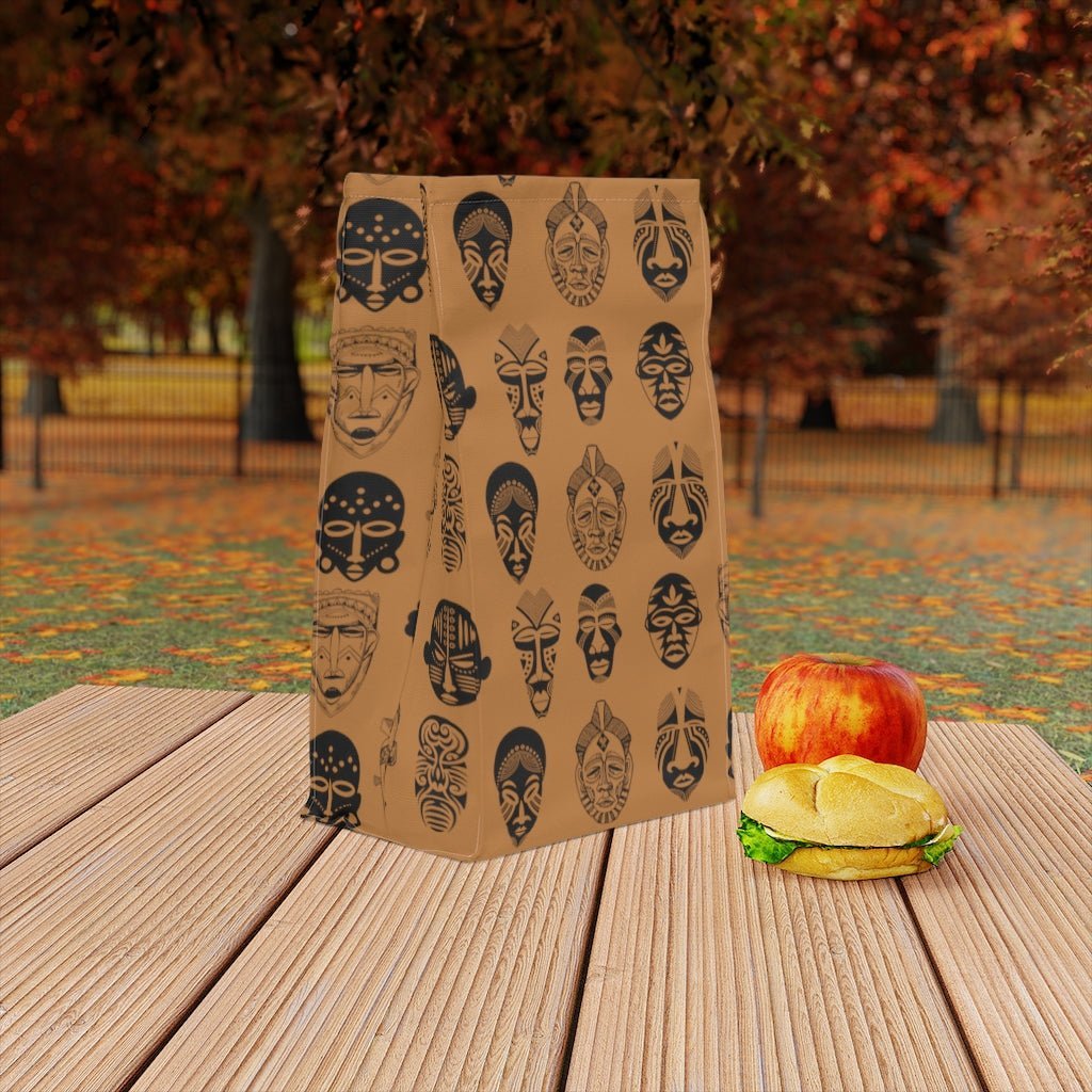 African Masks Lunch Bag - The Trini Gee