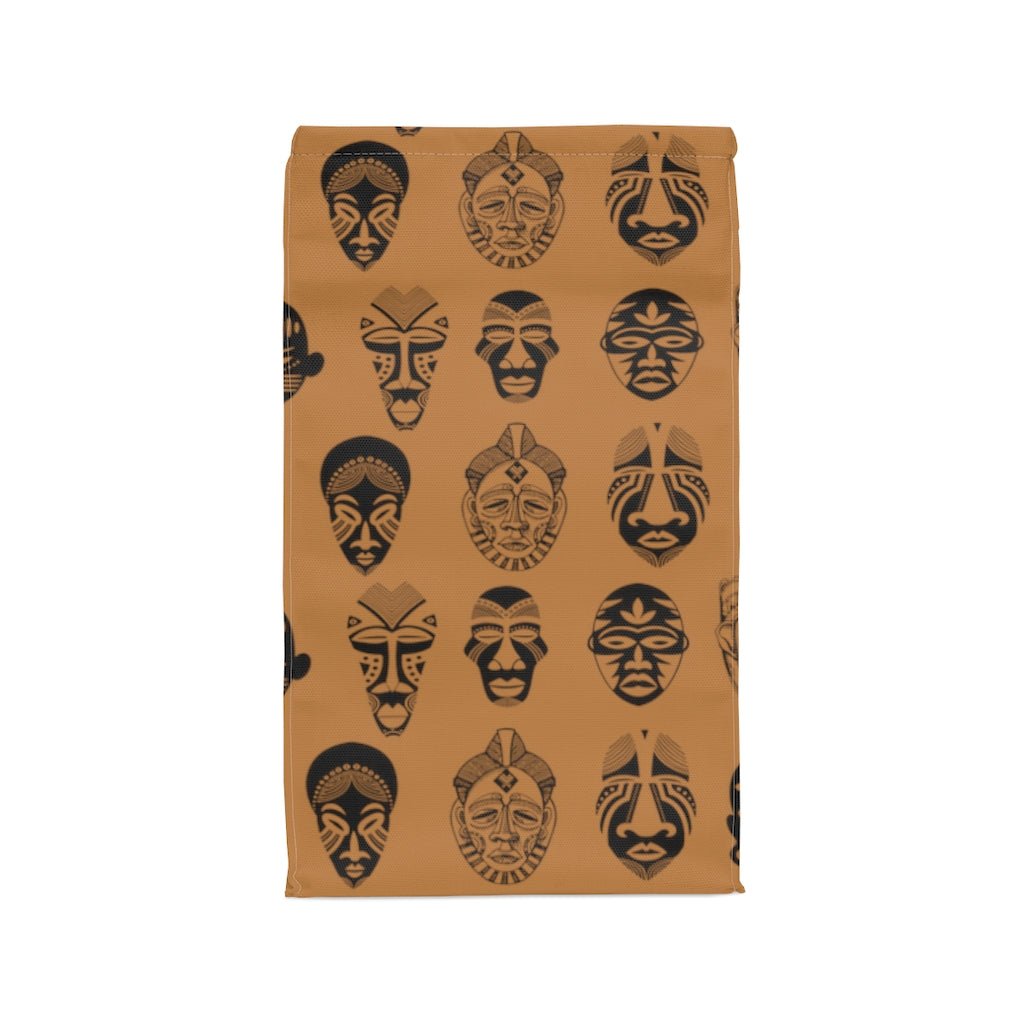 African Masks Lunch Bag - The Trini Gee