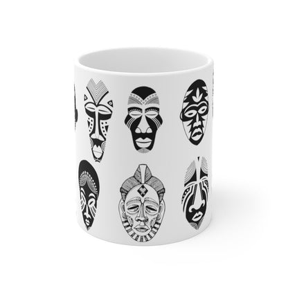 African Masks Mug - The Trini Gee