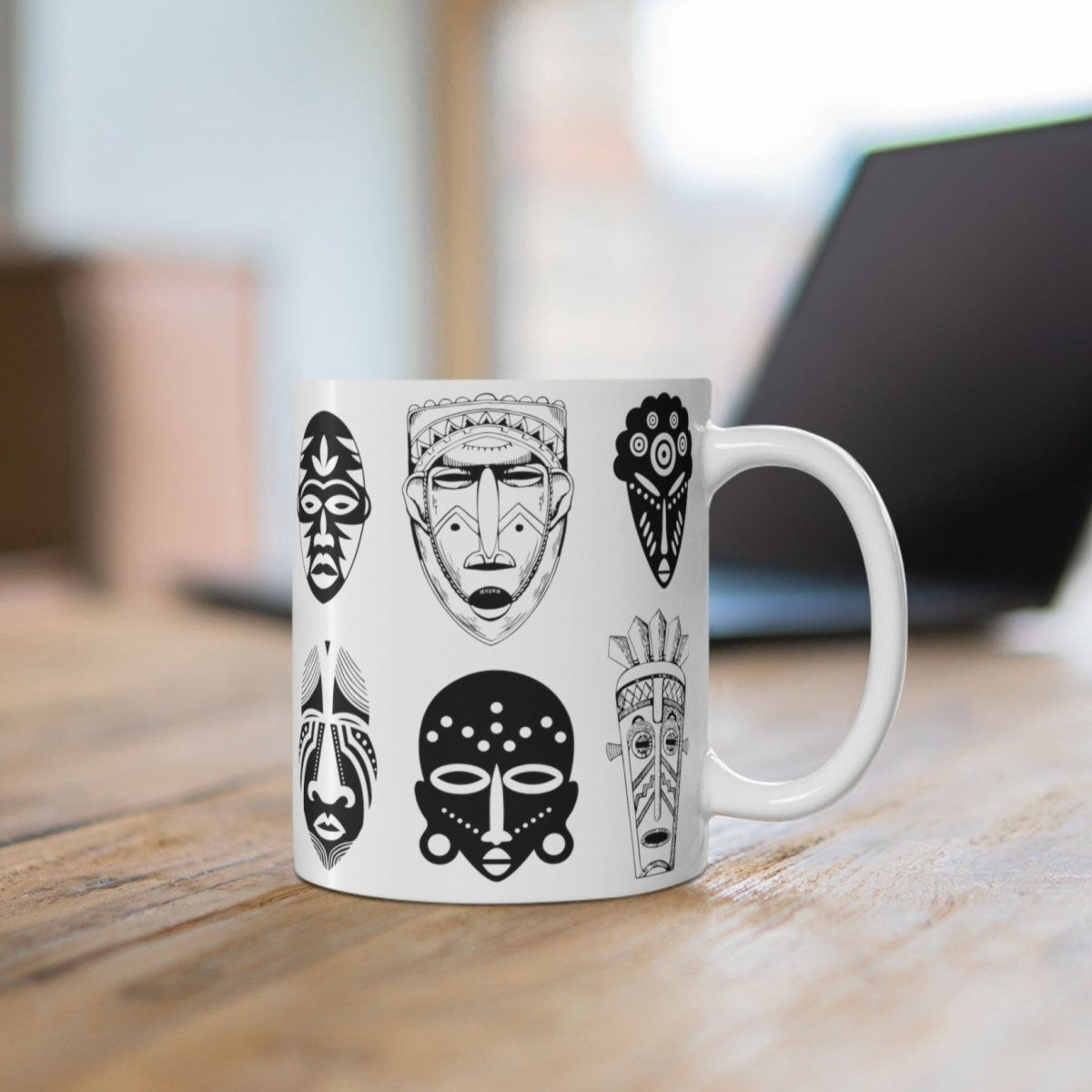 African Masks Mug - The Trini Gee