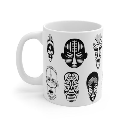 African Masks Mug - The Trini Gee