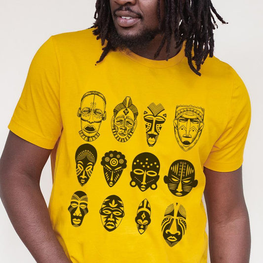 African Masks Shirt - The Trini Gee