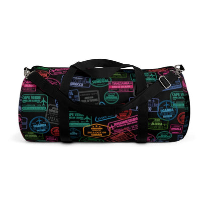 African Passport Stamps Duffel Bag - The Trini Gee