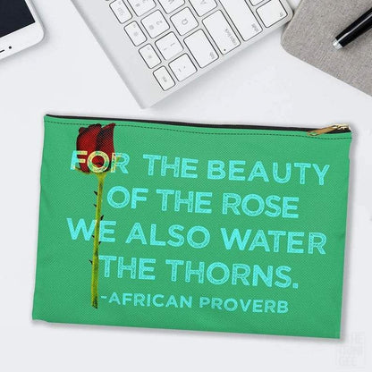 African Proverb Pouch - The Trini Gee