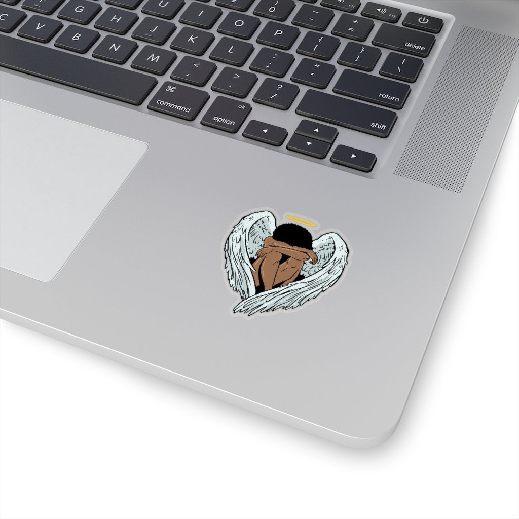 Afro Angel Sticker - The Trini Gee