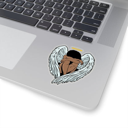 Afro Angel Sticker - The Trini Gee