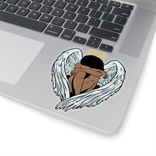 Afro Angel Sticker - The Trini Gee