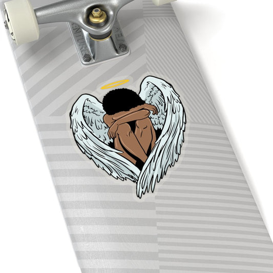 Afro Angel Sticker - The Trini Gee