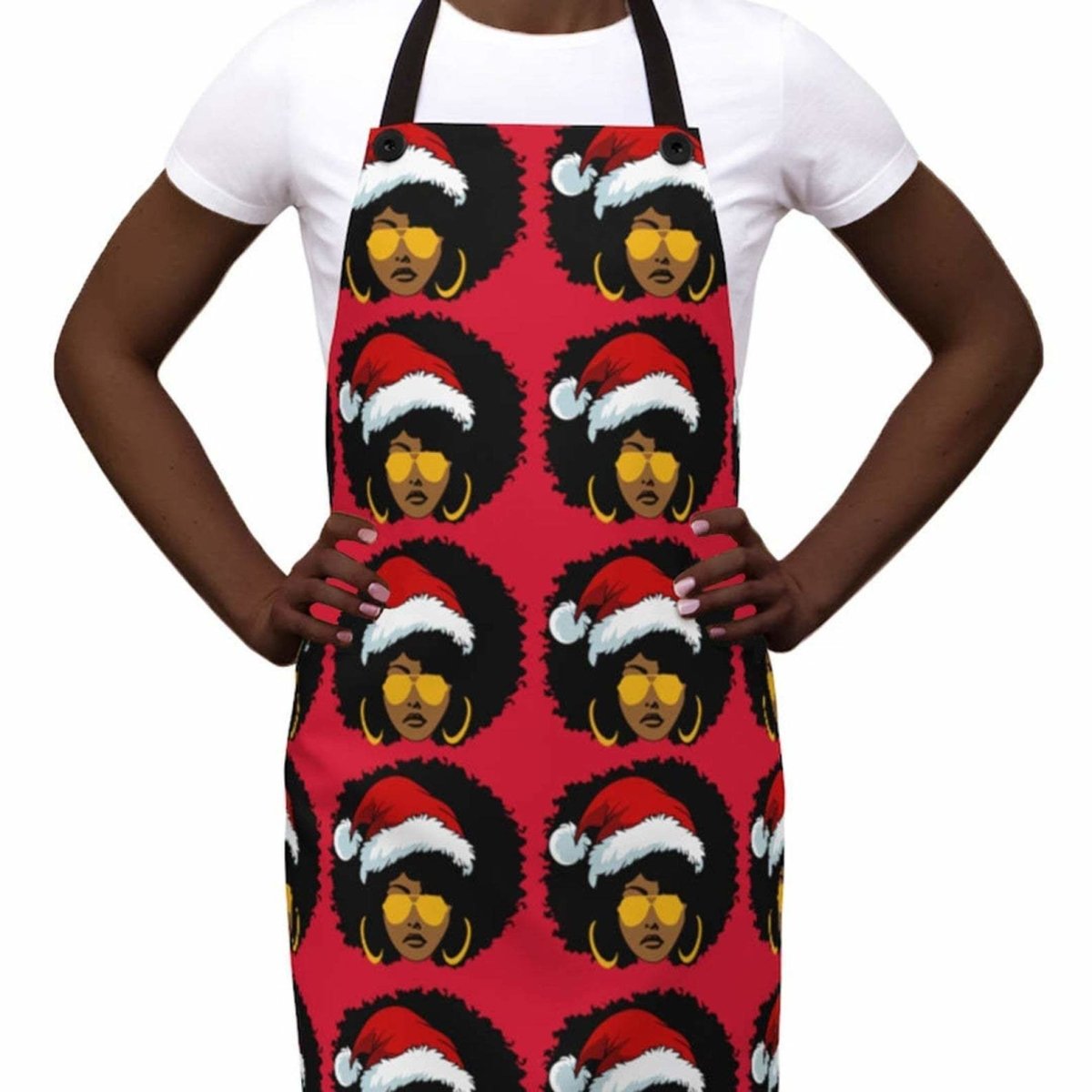 Afro Christmas Apron - The Trini Gee