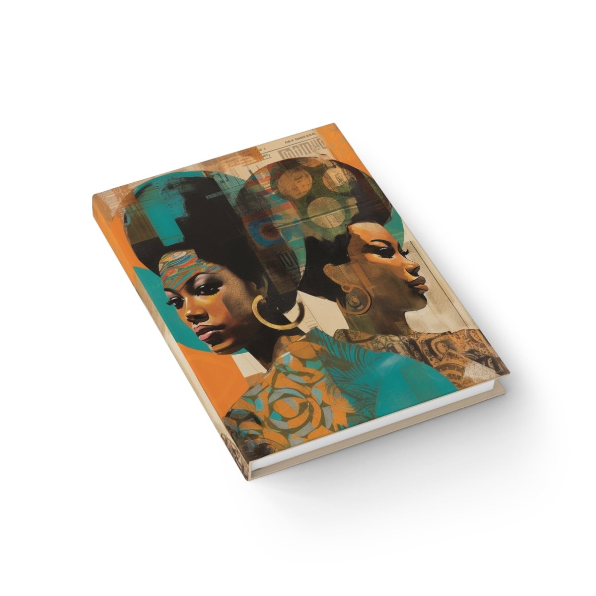 Afro Collage Women Journal - Afrocentric Art by The Trini Gee
