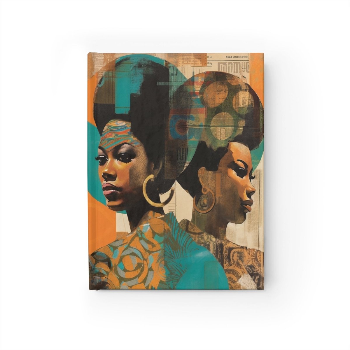 Afro Collage Women Journal - Afrocentric Art by The Trini Gee