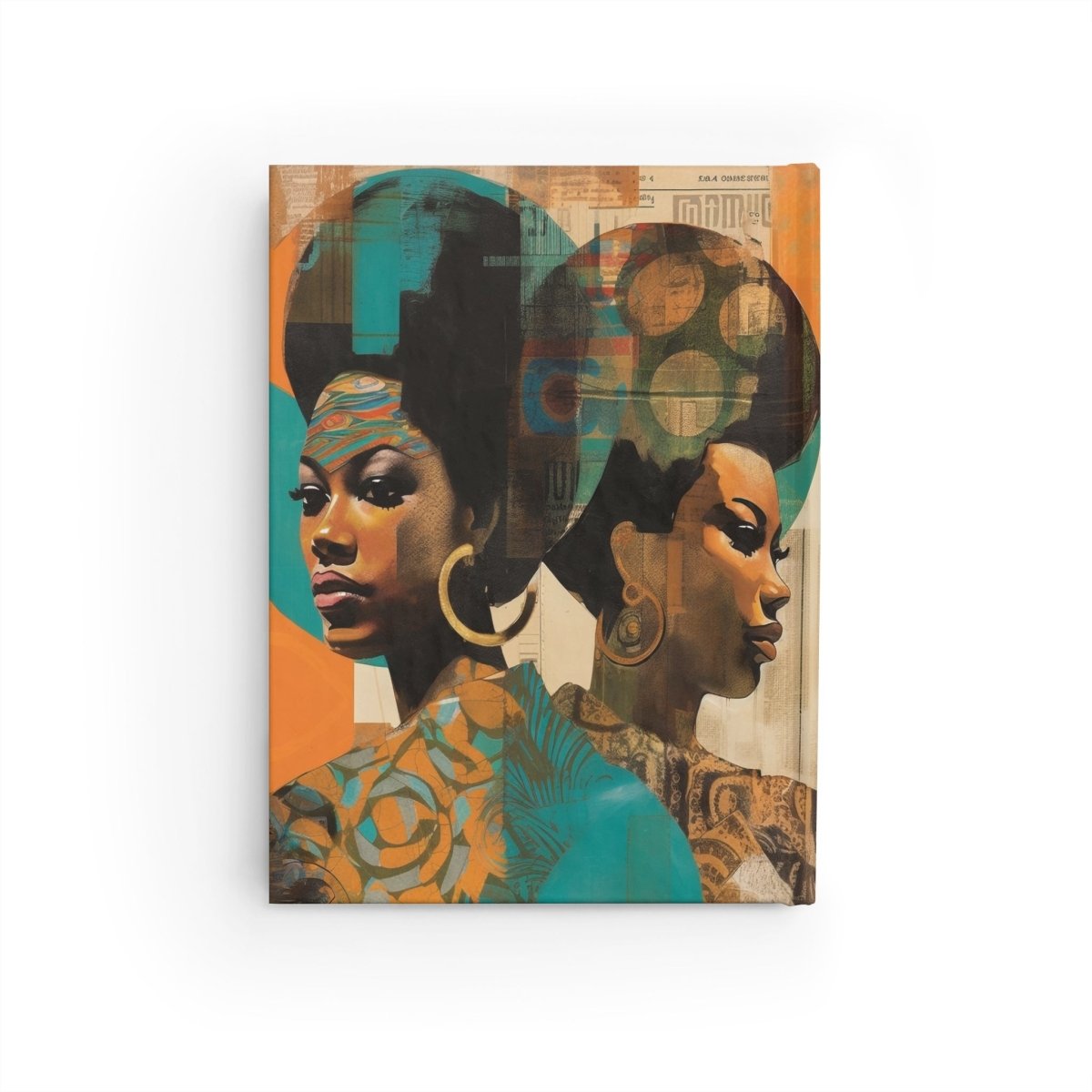 Afro Collage Women Journal - Afrocentric Art by The Trini Gee