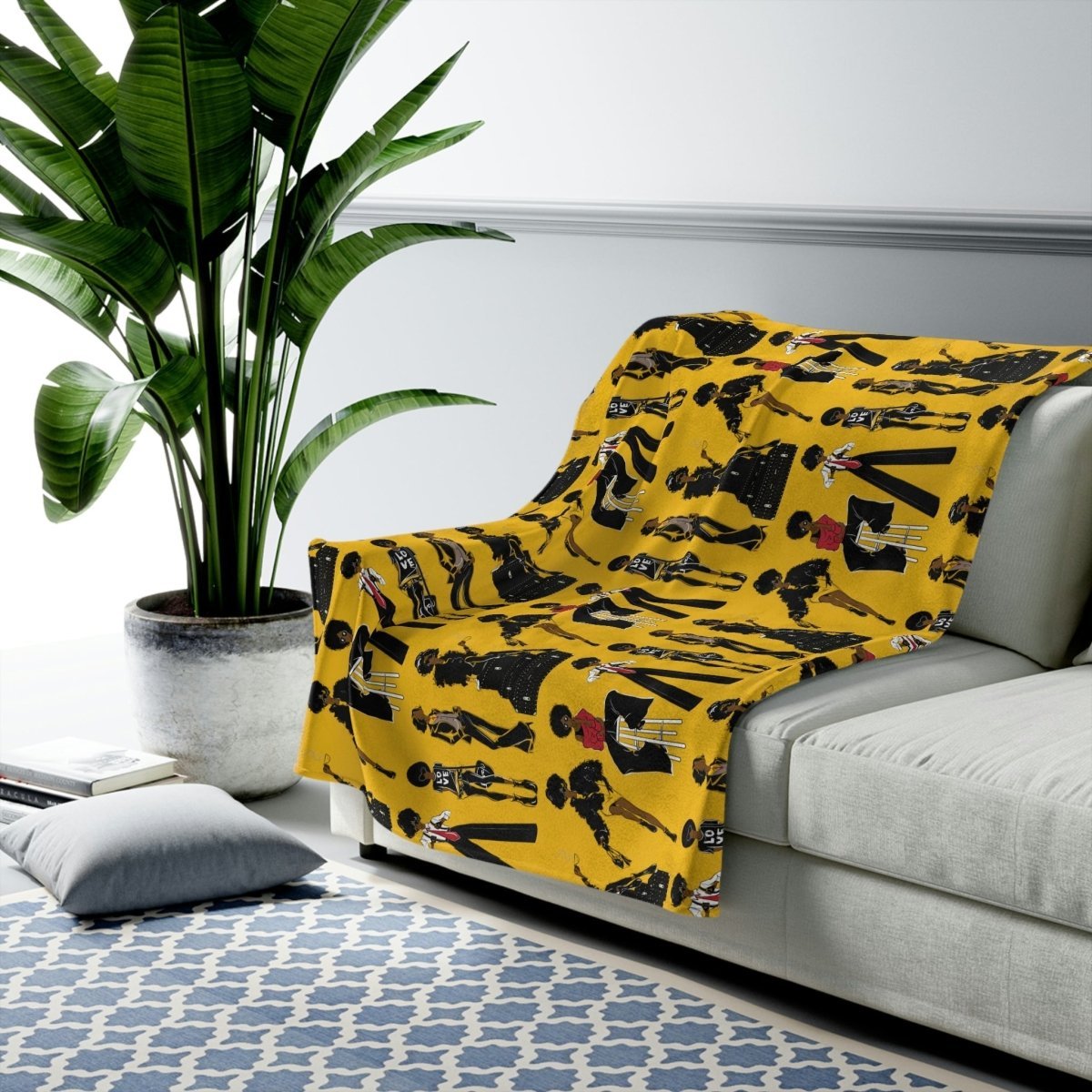 Afro Fashion Throw Blanket - The Trini Gee
