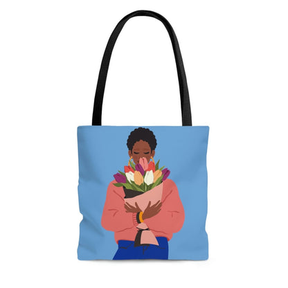 Afro Floral Tote Bag - The Trini Gee