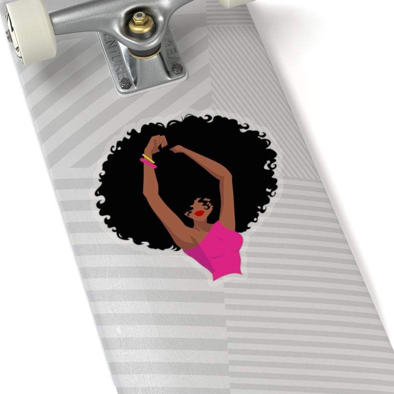 Afro Girl Sticker - The Trini Gee