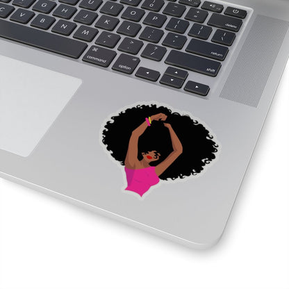Afro Girl Sticker - The Trini Gee