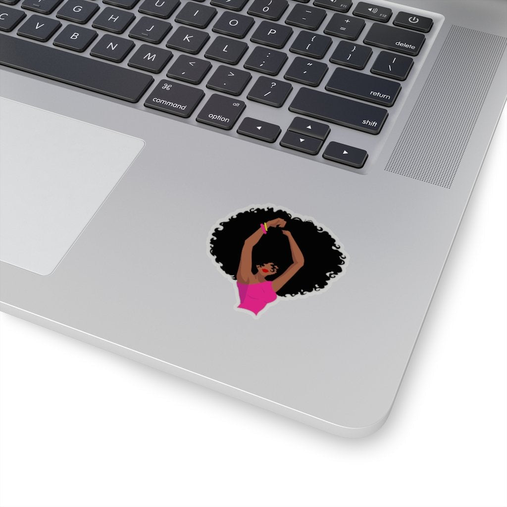 Afro Girl Sticker - The Trini Gee