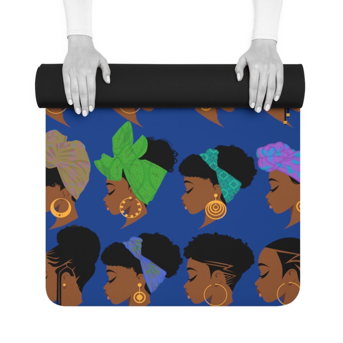 Afro Headwraps Yoga Mat - The Trini Gee