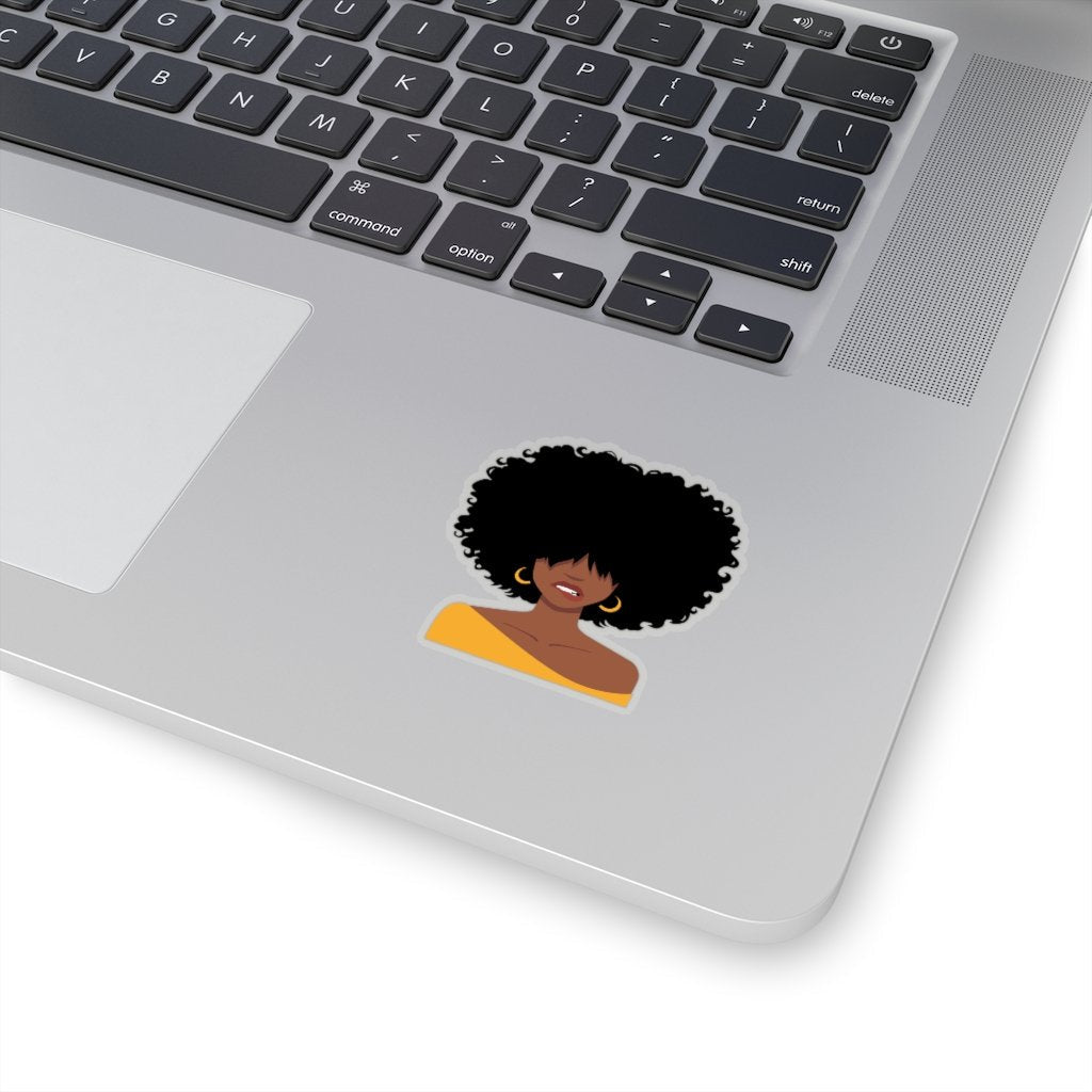 Afro Lip Bite Sticker - The Trini Gee