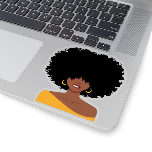 Afro Lip Bite Sticker - The Trini Gee