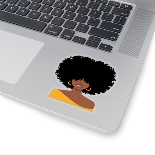 Afro Lip Bite Sticker - The Trini Gee