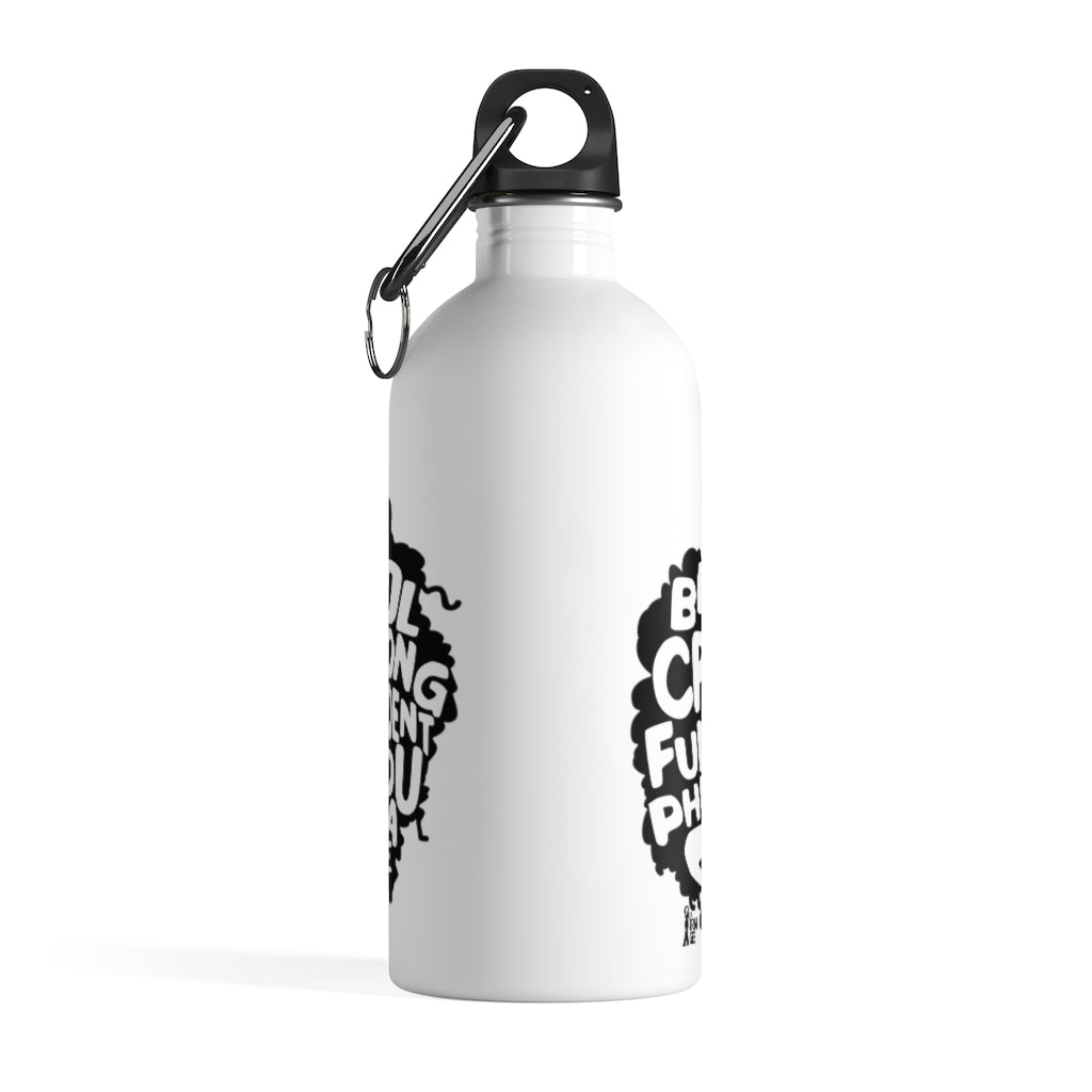 Afro Queen Words Water Bottle - The Trini Gee