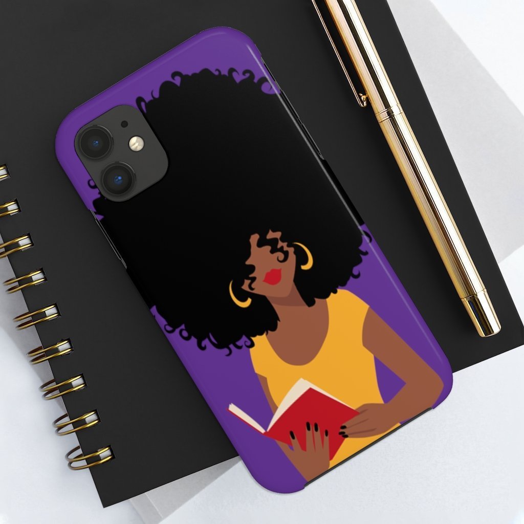 Afro Reader Phone Case - The Trini Gee