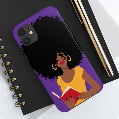 Afro Reader Phone Case - The Trini Gee