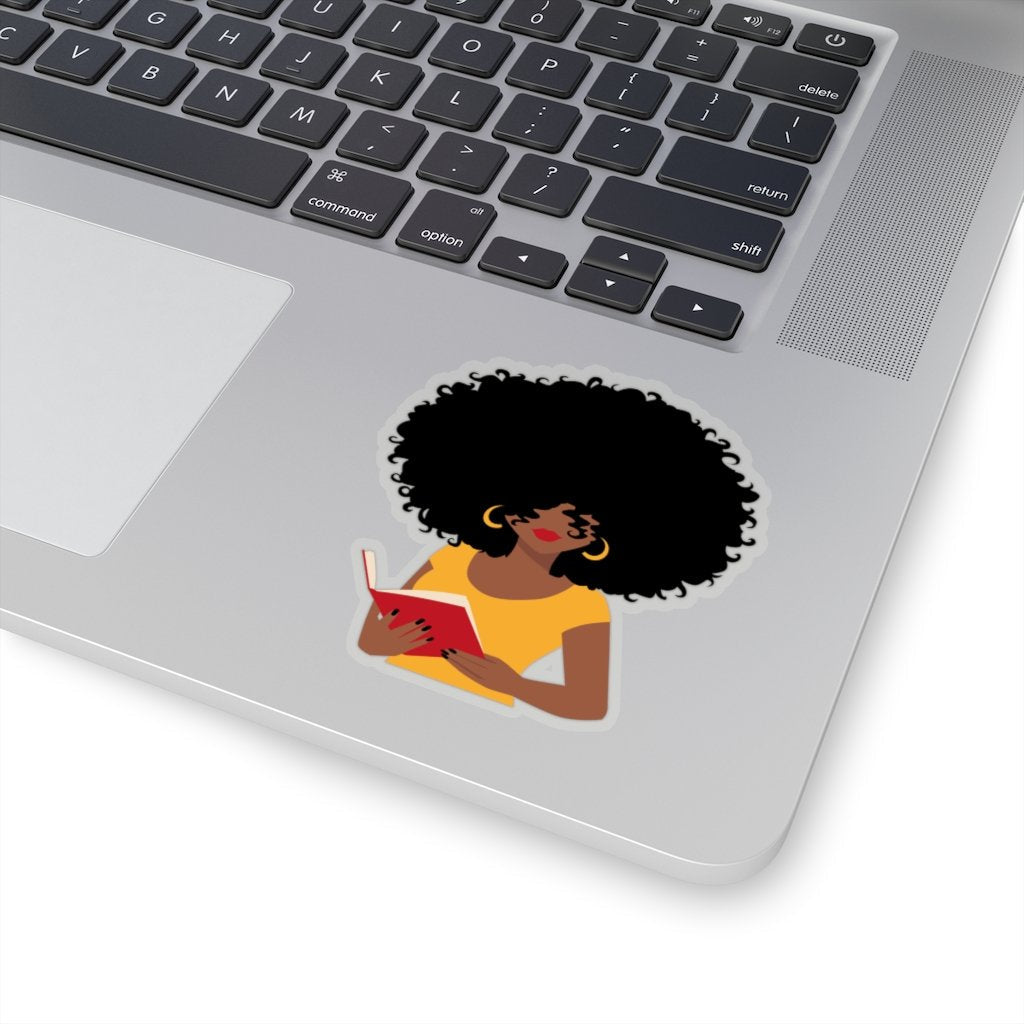 Afro Reader Sticker - The Trini Gee