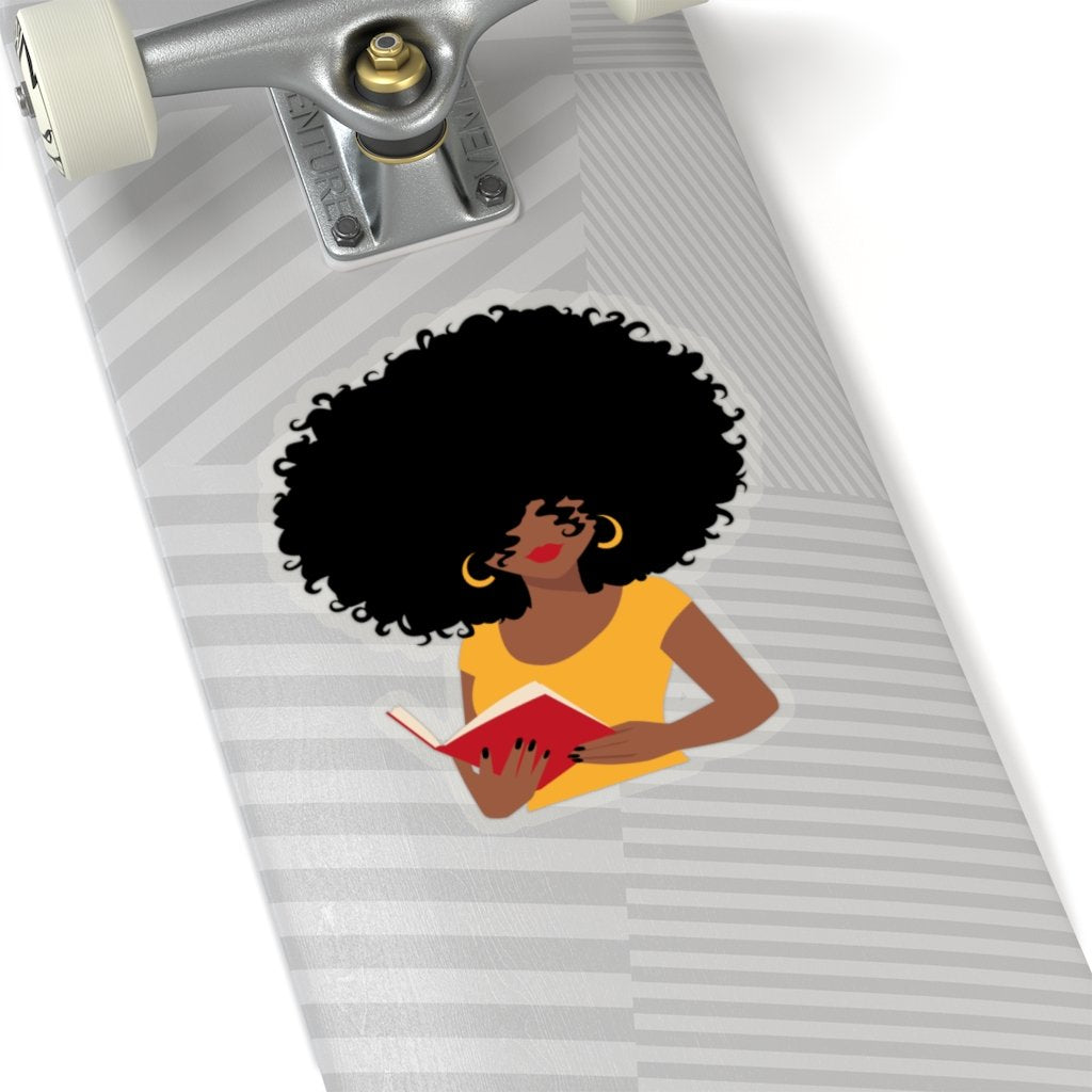 Afro Reader Sticker - The Trini Gee