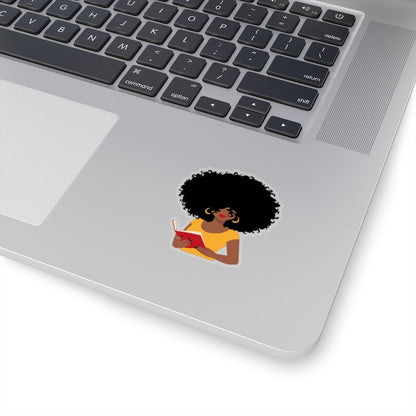 Afro Reader Sticker - The Trini Gee