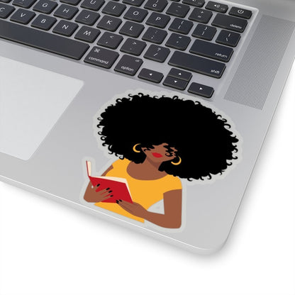 Afro Reader Sticker - The Trini Gee