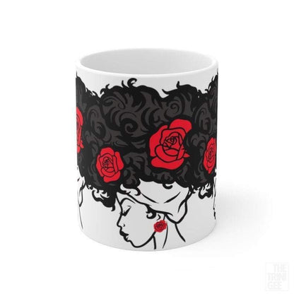 Afro Roses Mug - The Trini Gee