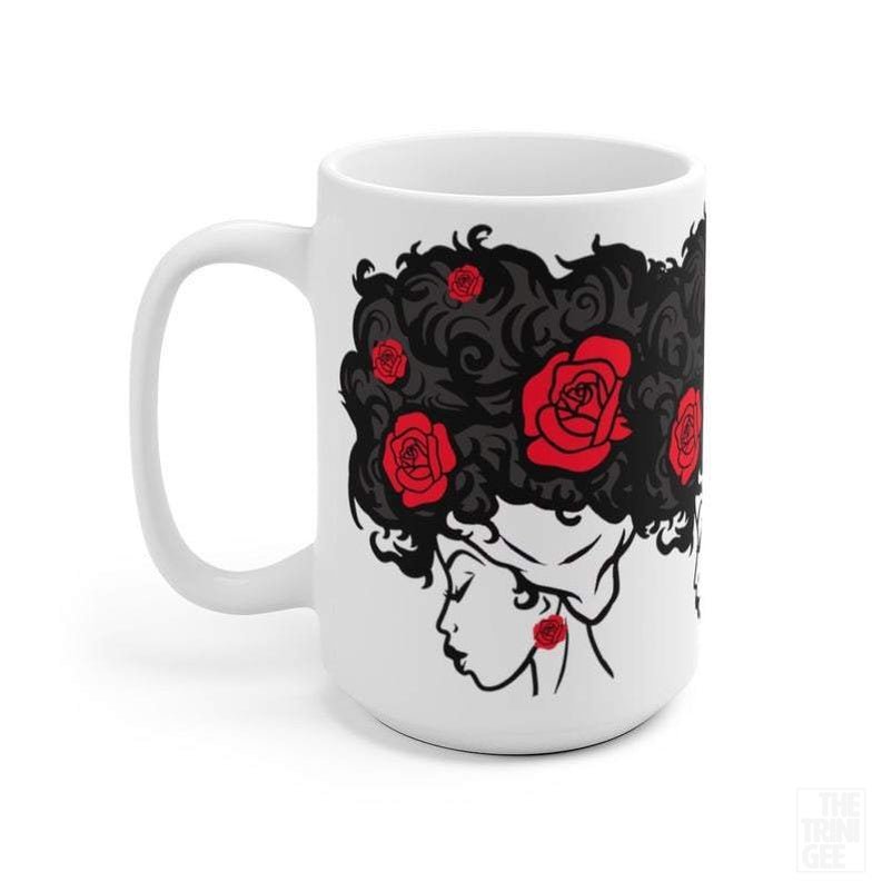 Afro Roses Mug - The Trini Gee