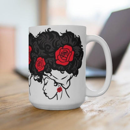 Afro Roses Mug - The Trini Gee