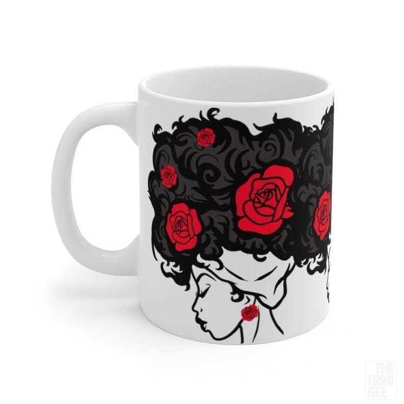 Afro Roses Mug - The Trini Gee