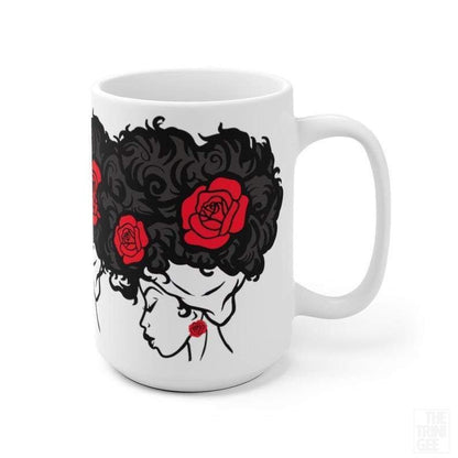 Afro Roses Mug - The Trini Gee