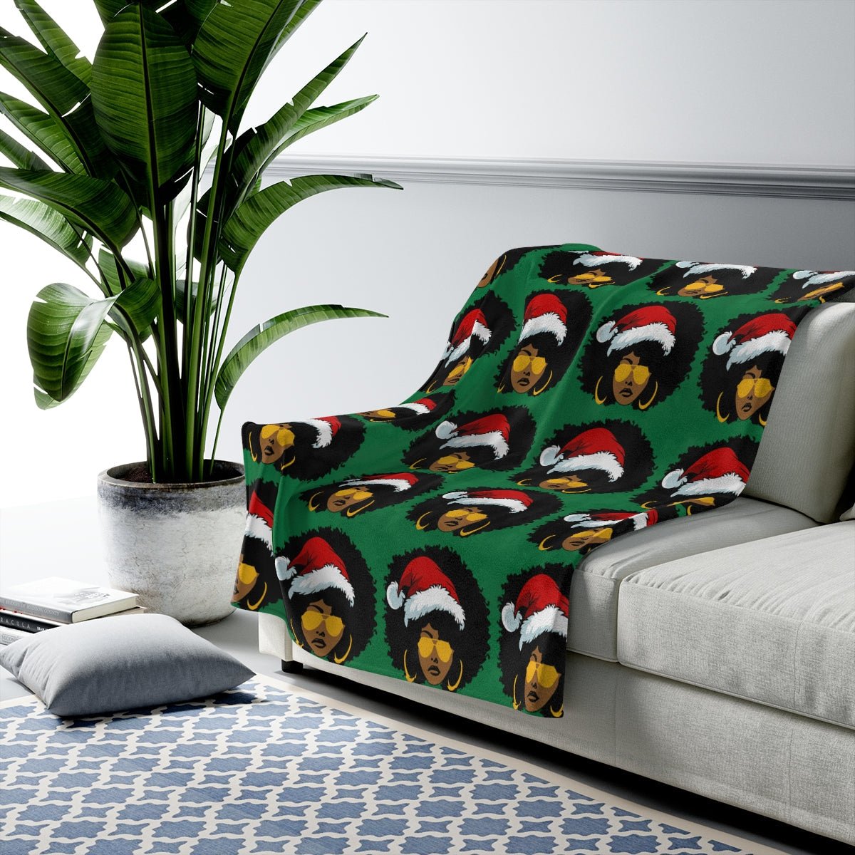 Afro Santa Blanket - The Trini Gee