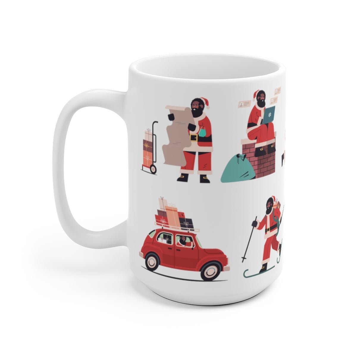 Afro Santa Claus Mug - The Trini Gee