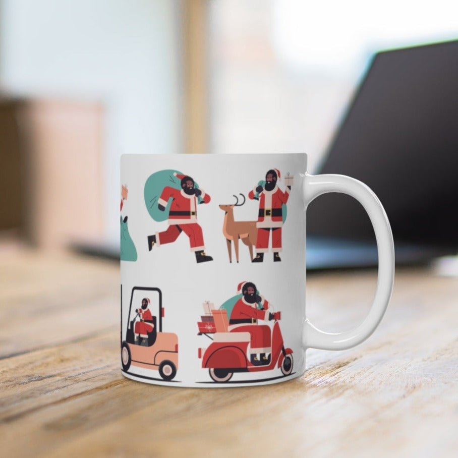 Afro Santa Claus Mug - The Trini Gee