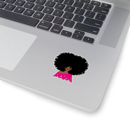Afro Stars Sticker - The Trini Gee