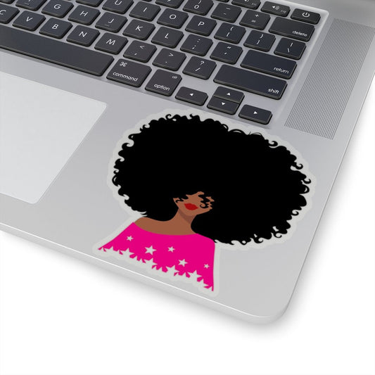 Afro Stars Sticker - The Trini Gee