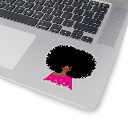 Afro Stars Sticker - The Trini Gee