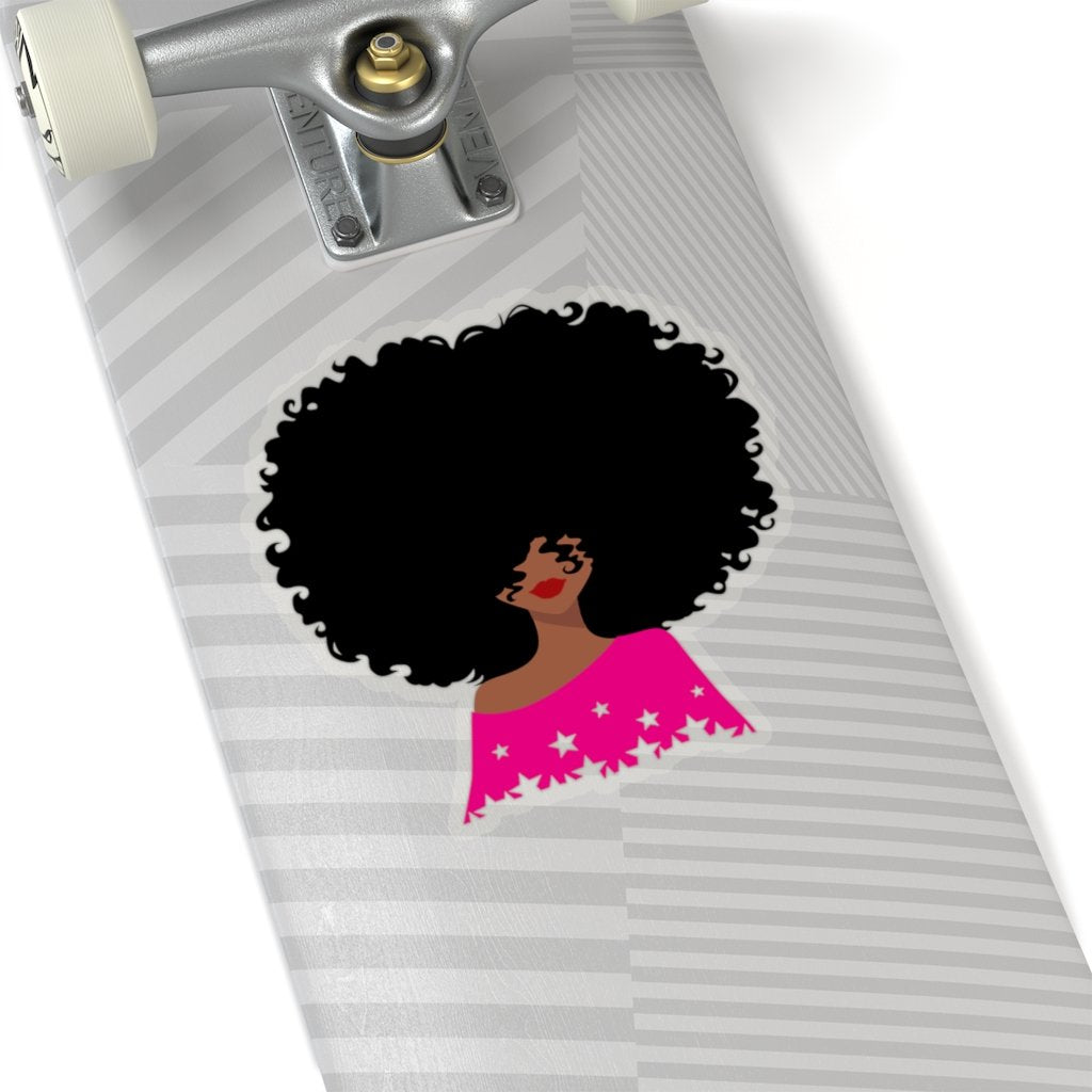 Afro Stars Sticker - The Trini Gee