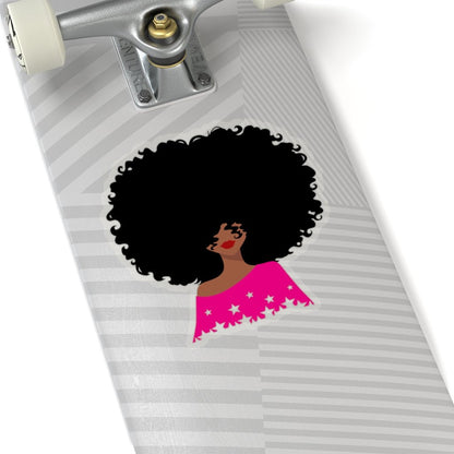 Afro Stars Sticker - The Trini Gee