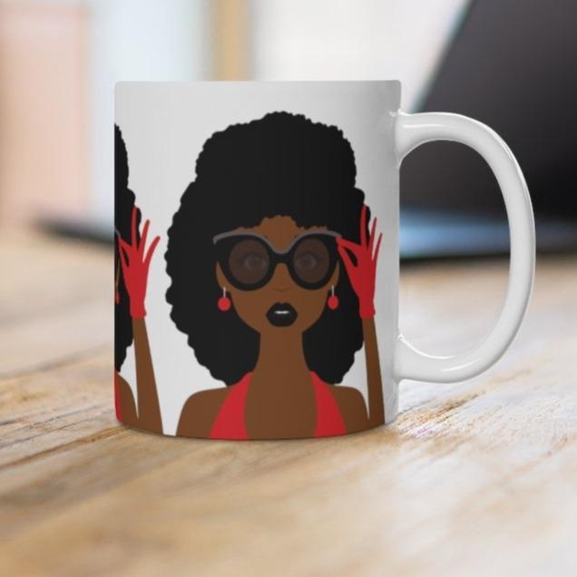 Afro & Sunglasses Mug - The Trini Gee
