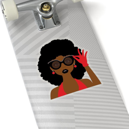 Afro Sunglasses Sticker - The Trini Gee